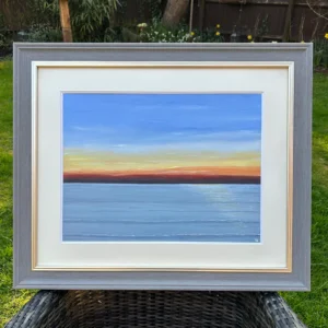 Sunset Over A Grey Sea